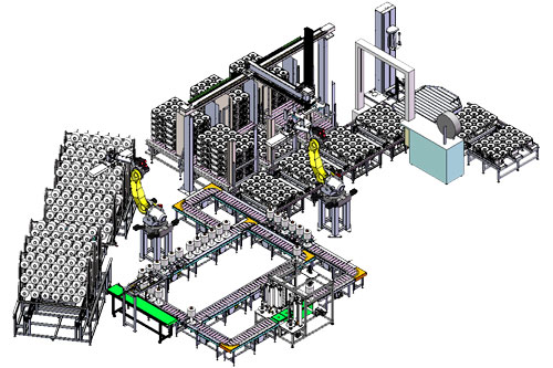DTY裝箱碼垛運(yùn)輸線(xiàn) DTY裝箱碼垛運(yùn)輸線(xiàn)